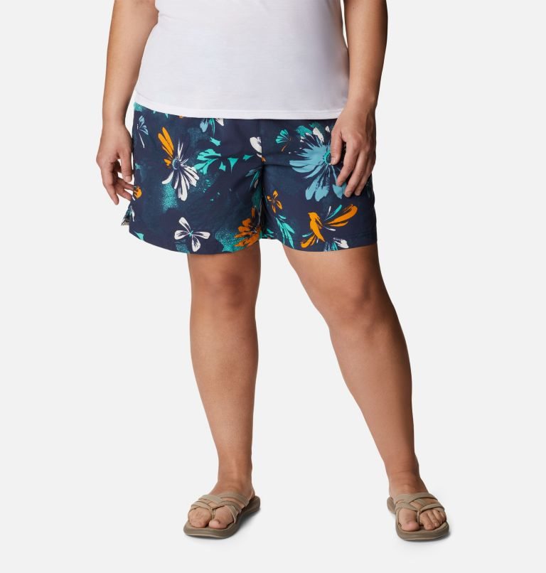 Women\'s Columbia Sandy River II Printed Shorts Flower | Plus Size CA-K16L3